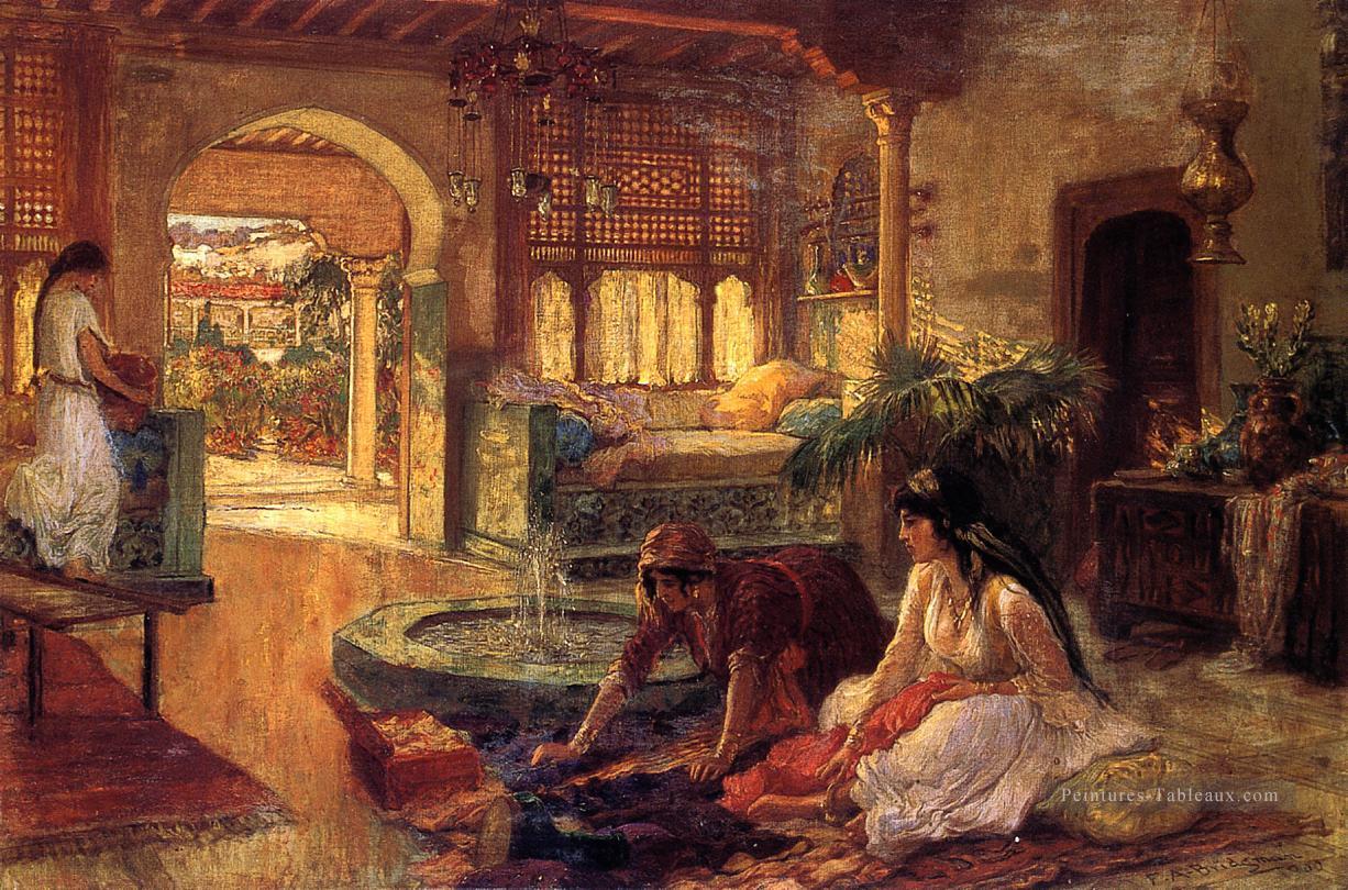Orientaliste Intérieur Arabe Frederick Arthur Bridgman Peintures à l'huile